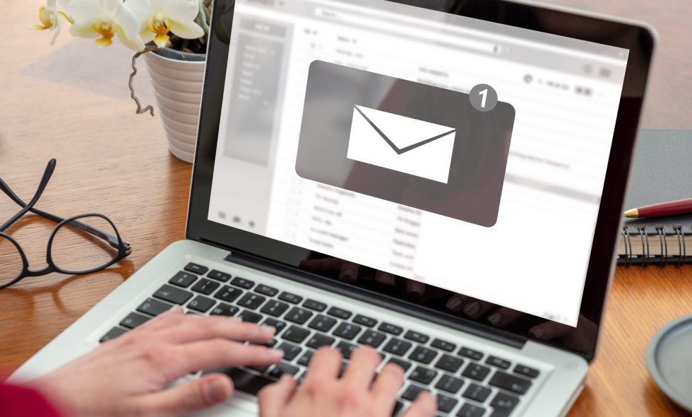 Person sets up email with Google Workspace or Microsoft for their small business.